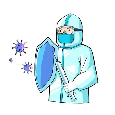 抗击疫情戴口罩图片