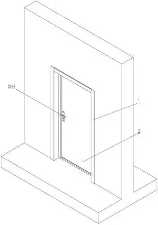 一种单扇平开门的制作方法