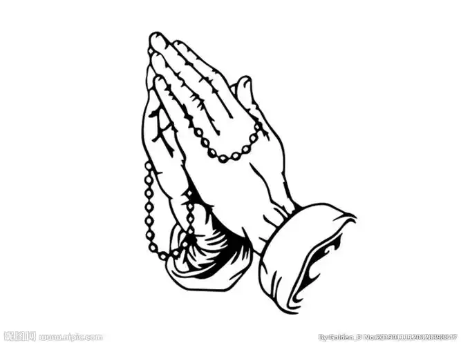 佛手念经双手合十阿弥陀佛图片