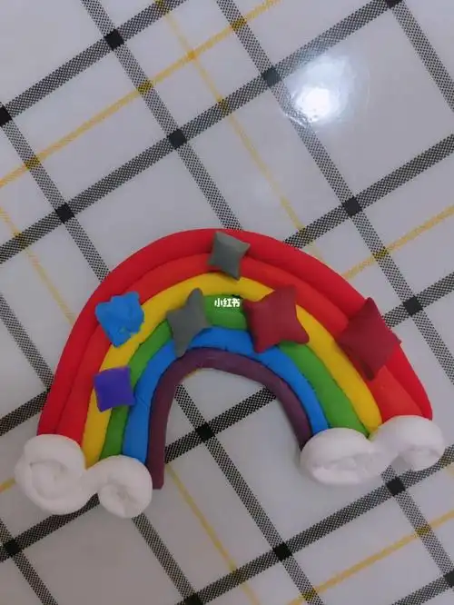粘土手工彩虹