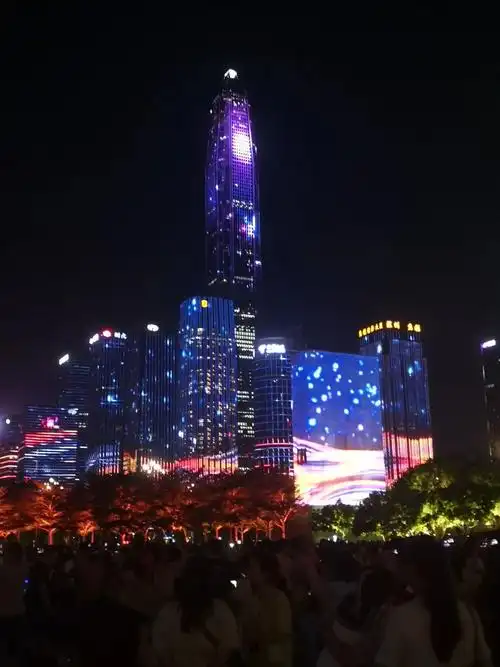 祝愿我们的祖国繁荣昌盛!#深圳灯光秀市民广场 - 抖音