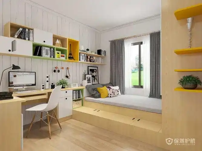 儿童房定制书柜怎么设计?儿童房定制书柜图