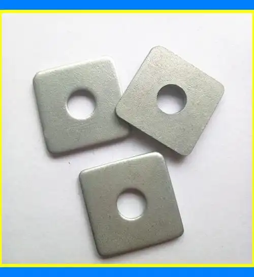 现货供应圆角铁垫片 粉末镀锌铁方垫 13*40*4 - 行行出状元