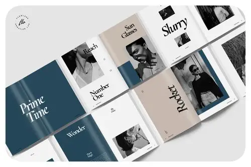 极简摄影作品集设计indd画册模板 snoshie photography portfolio