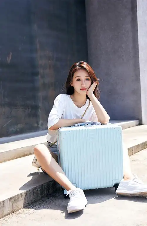 hdck行李箱女20英寸小型登机箱日系旅行密码箱子轻便18英寸学生铝框