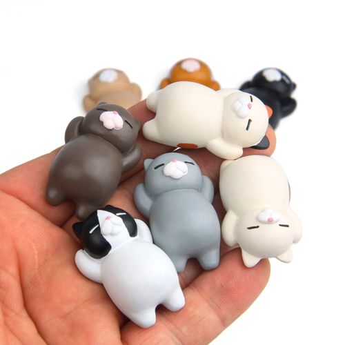 卡通树脂温暖治愈系列日货可爱猫咪萌款公仔冰箱贴吸磁贴