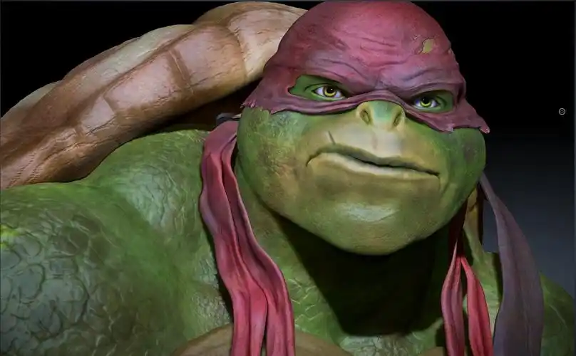 角色模型制作练习——忍者神龟|三维|人物/生物|slamlion0803_临摹