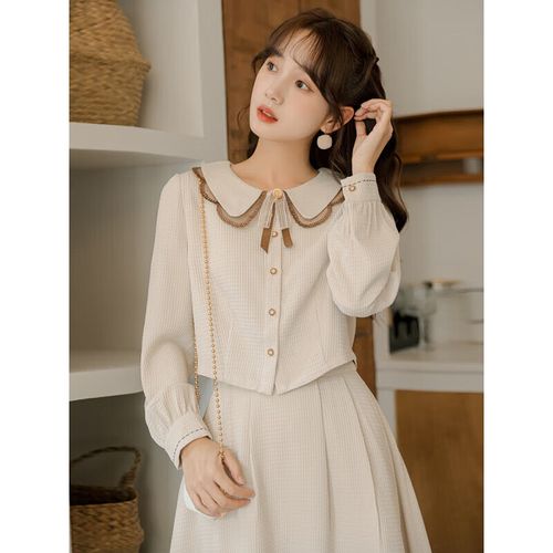 梦梦奇十八成人礼服女岁18 感初高中学生公主裙子女孩连衣 杏色 s