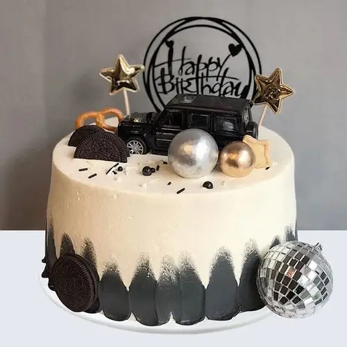 塑胶仿真生日蛋糕模型2021新款网红老爸男神汽车仿真水果