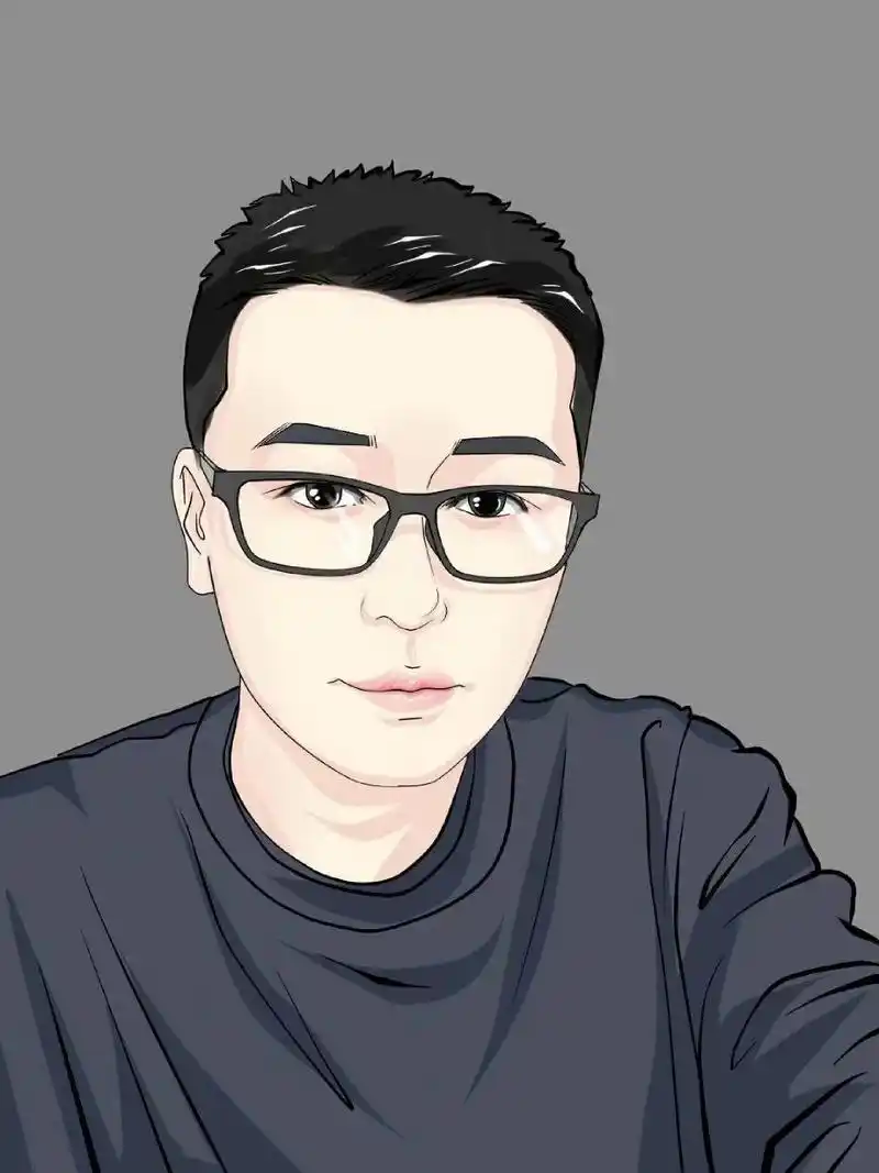 手绘卡通动漫男头像简约成熟又稳重!