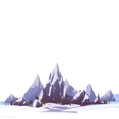 中国传统二十四节气立冬雪山场景设计元素