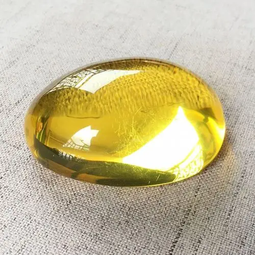 天然金珀蛋面吊坠