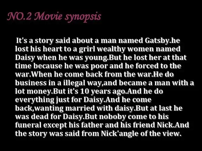 了不起的盖茨比英文影评ppt