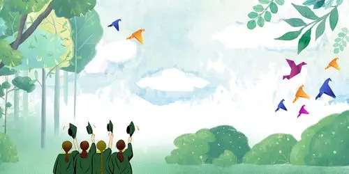 毕业季海报背景毕业	毕业季青葱岁月青春毕业季教室背景素材