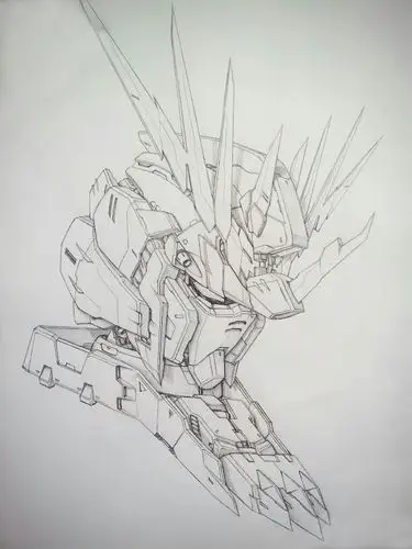 《gundam uc》 rx-0 banshee,unicorn gundam banshee,独角兽高达