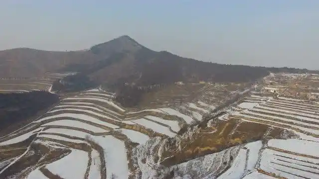 航拍乾陵黄巢沟