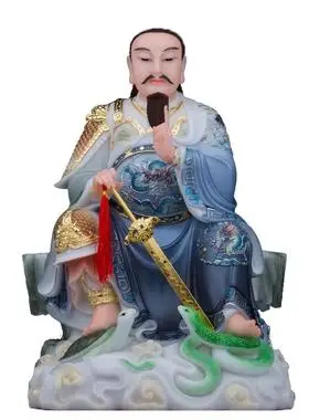 汉白玉真武大帝神像玄天上帝玄武大帝佛像现代居家中式工艺品摆件