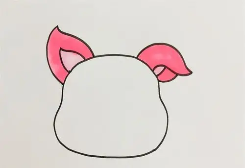 猪耳朵怎么画