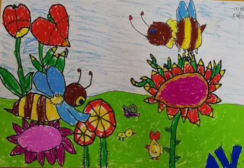 "美丽的春天"——思源实验学校一年级绘画比赛