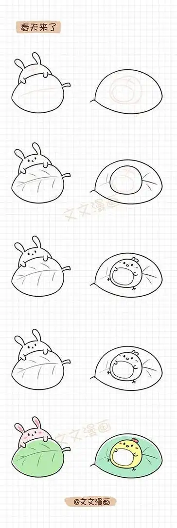 动物动漫q版萌图简笔画 简笔画图片大全-蒲城教育文学网