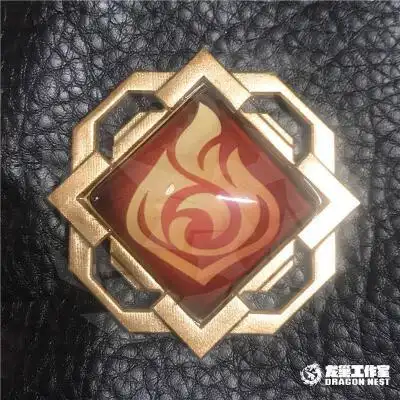 原神神之眼神之眼徽章原神周边璃月神之眼徽章火元素徽章款