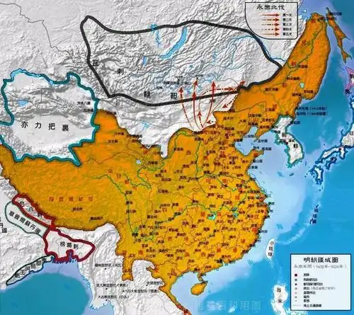 明朝疆域图