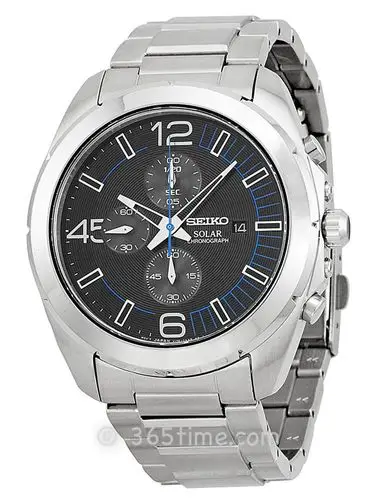 精工chronograph男士太阳能石英计时码表ssc213