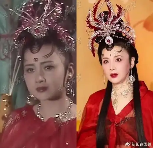 西游记红衣蜘蛛精今昔对比照曝光53岁变成这样了