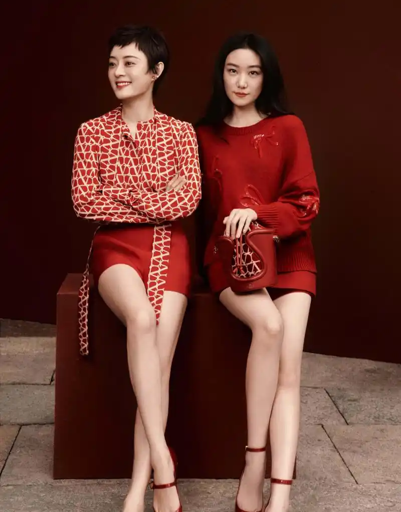 孙俪和妹妹孙艳的合照