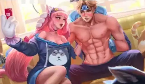 当给孙策大乔换装后同款情侣睡衣超般配看到十块腹肌后网友羡慕了