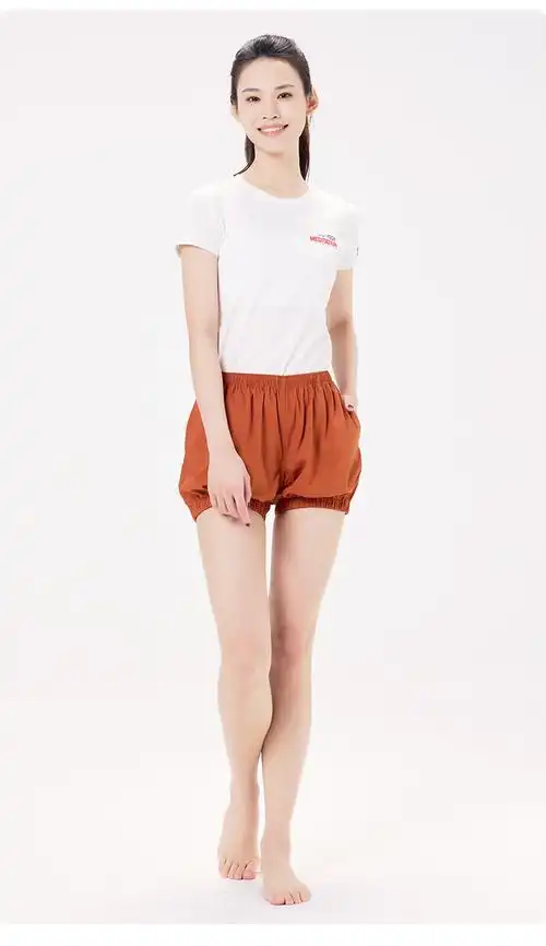 艾扬格 life c2114 有口袋纯色女短裤 灯笼瑜伽短裤 修饰臀型显细腰