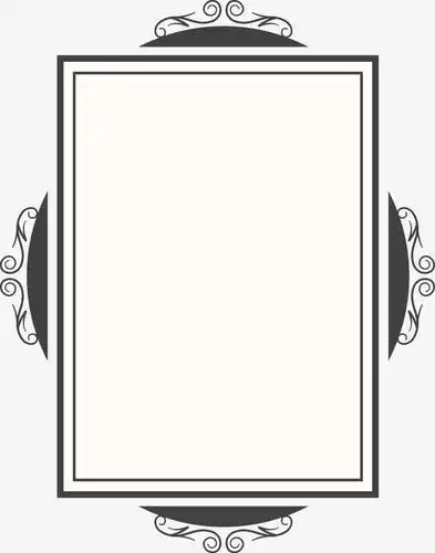 关键词 : 镜子,边框,目录,说明,黑白