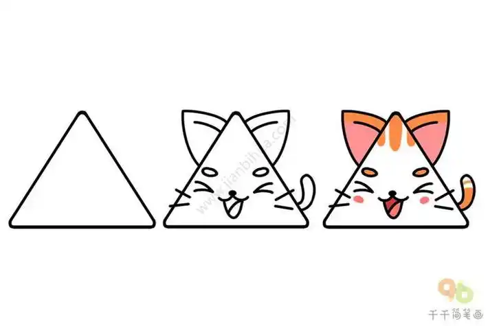 简单三角形图案简笔画