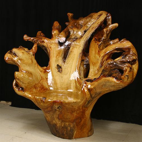 典艺艺阁香樟樟木整体实木树根手工雕刻根雕根雕凳子