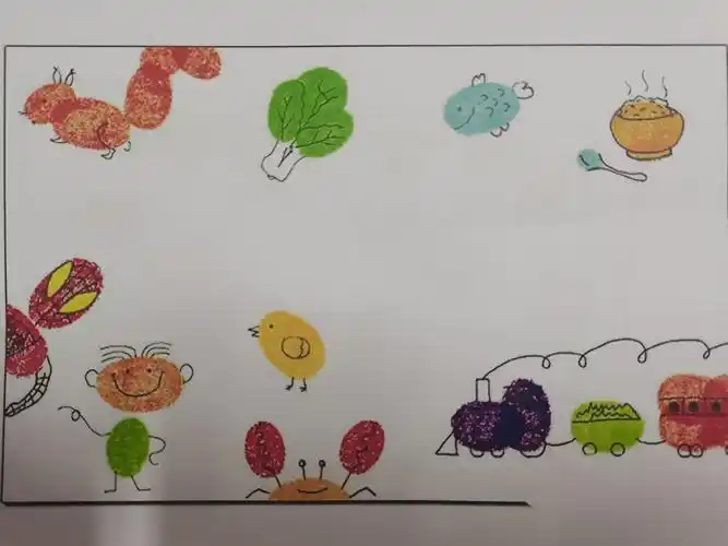 《有趣的手指画》,—嵩兰小二班家长助教活动