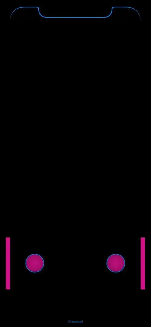 壁纸iphonex跑马灯边框纯黑壁纸