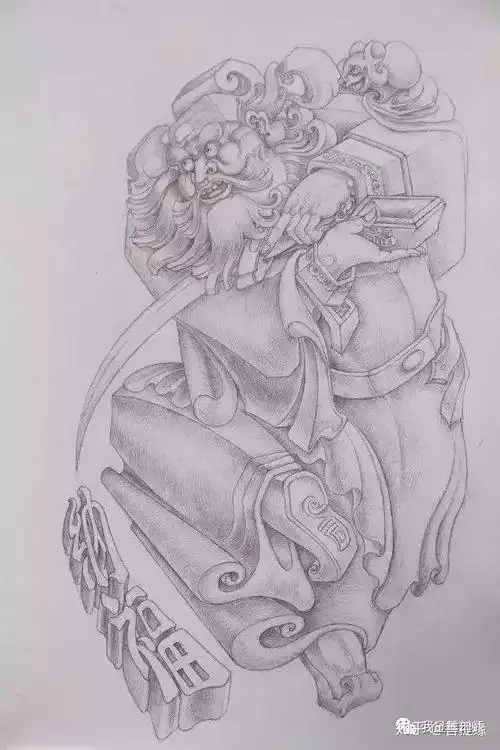 我是雕刻师玉雕设计图手稿图人物系列