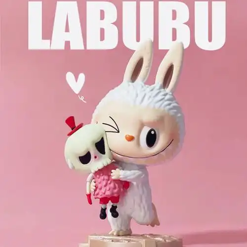 泡泡玛特labubu拉布布甜蜜七夕情人手办公仔现货送男女友礼物