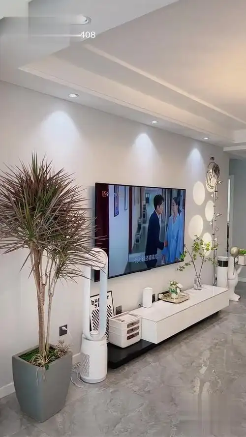 电视墙太空漫步灰,电视墙长四米,电视75寸,二百块的电视墙喜欢的收藏