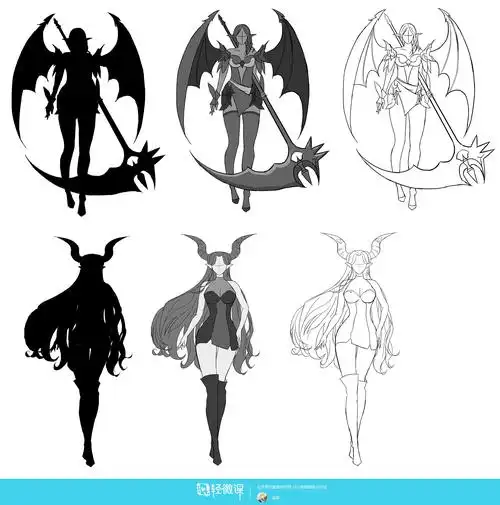 作业:原画剪影怎么画?练习方法! - 追喜 - 轻微课