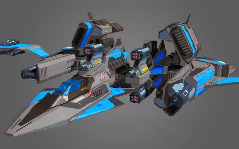 【maya建模】用maya制作一架战斗机模型,次世代硬表面模型布线教学!