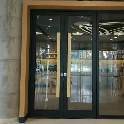 地弹门无框玻璃门