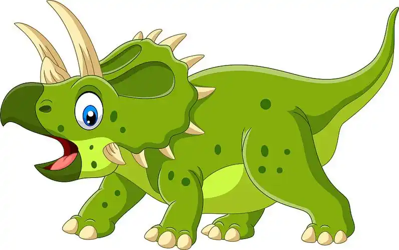 可爱的三角龙卡通图片素材