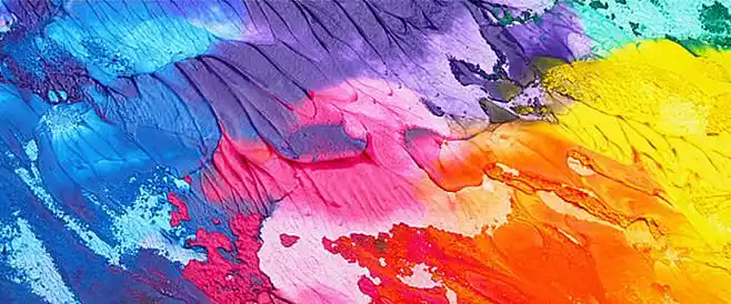 彩色,水墨,彩虹,艺术,水渍,海报ban.