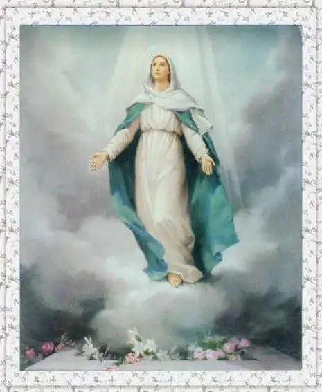 圣母圣天简笔画