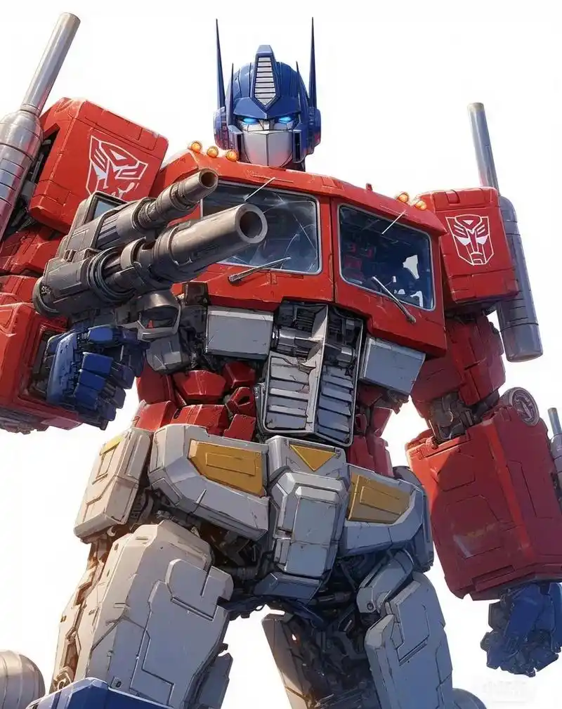 分享一组变形金刚角色插画作品,展现了汽车人领袖擎天柱的不同造型