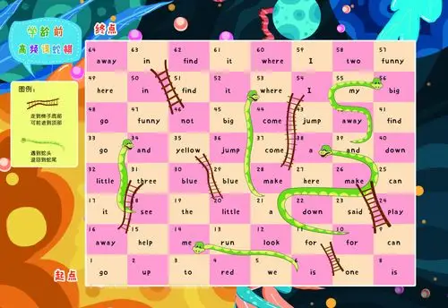 朵妈原创素材蛇棋全家欢美国老师超爱的教学工具认知等早教难题