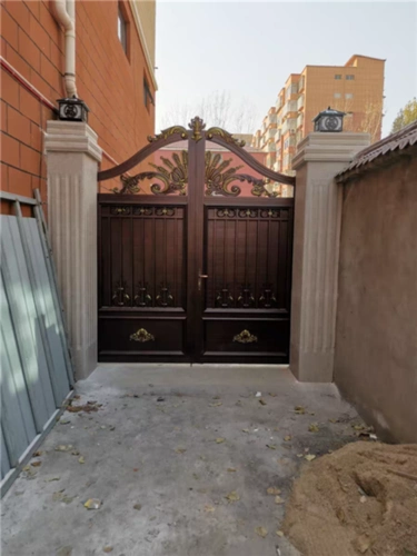 干挂花岗岩大门柱子怎么做,别墅门柱