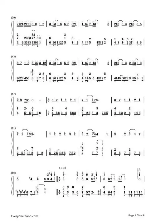 灵契-盗墓笔记双手简谱预览3