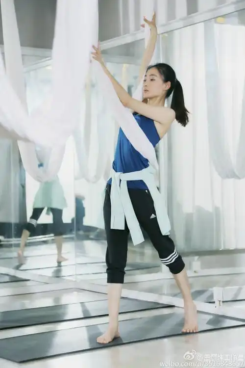 王丽坤练瑜伽动作信手拈来 修长身姿显唯美_高清图集_新浪网